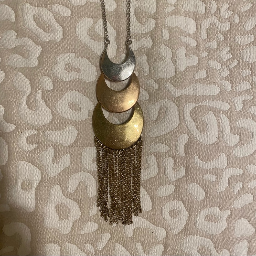 Lucky half moon necklace